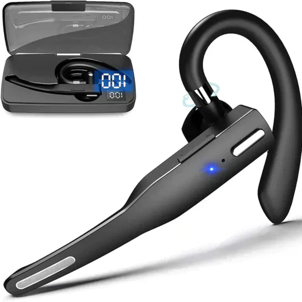 Noise-Cancelling Bluetooth 5.1 Earhook Headset