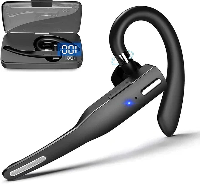 Noise-Cancelling Bluetooth 5.1 Earhook Headset