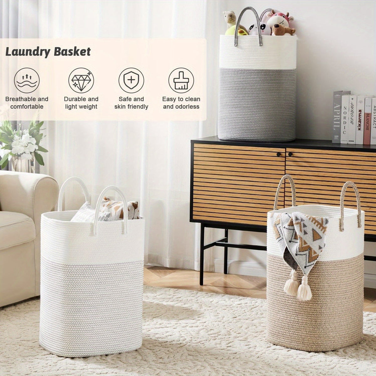 Oversized Woven Storage Bin