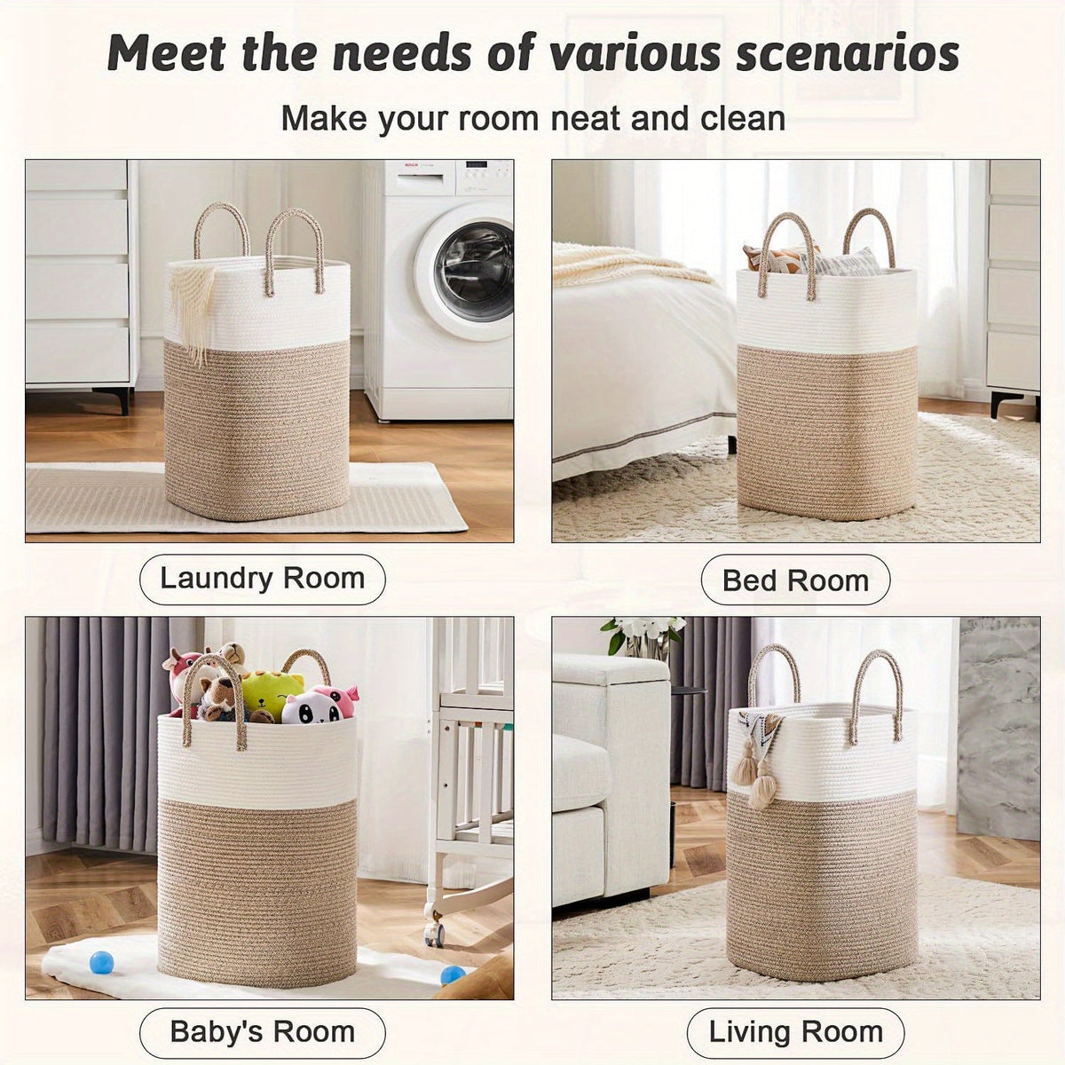 Oversized Woven Storage Bin