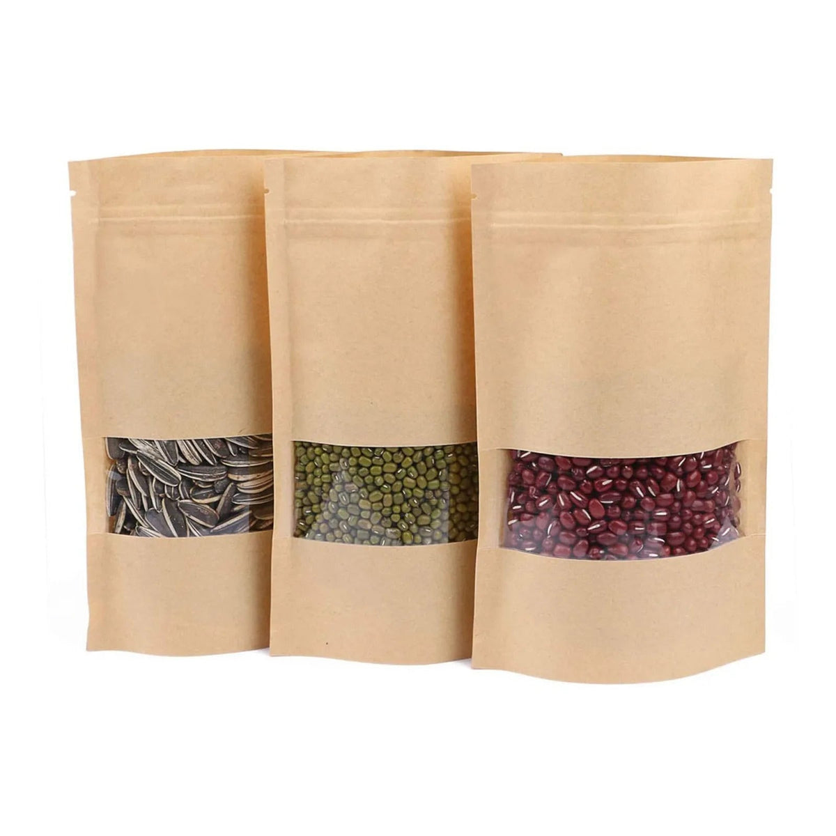 Pack of 100 Zip Lock Food Packaging Bags