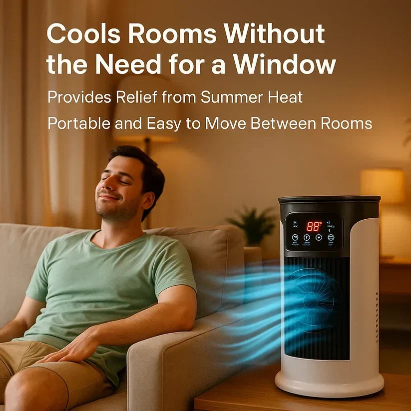 Portable Air Conditioner - Windowless & Energy-Efficient for Home, Office, and Dorm Use