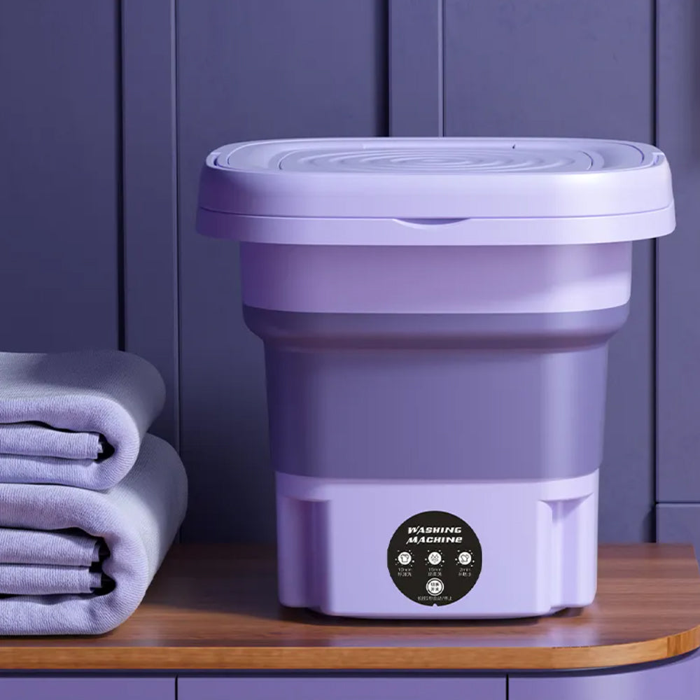 Portable and Collapsible Washing Machine with Drying Function