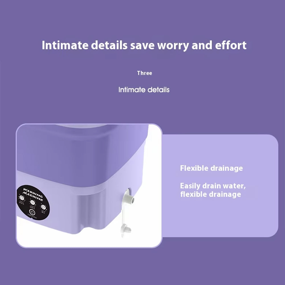 Portable and Collapsible Washing Machine with Drying Function