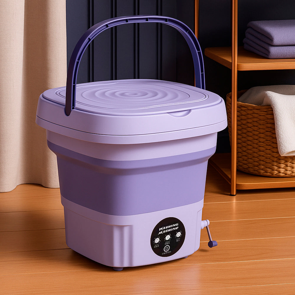 Portable and Collapsible Washing Machine with Drying Function