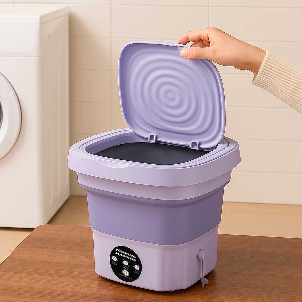 Portable and Collapsible Washing Machine with Drying Function