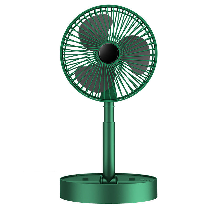 Portable, Quiet-Operation Telescopic Desk Fan