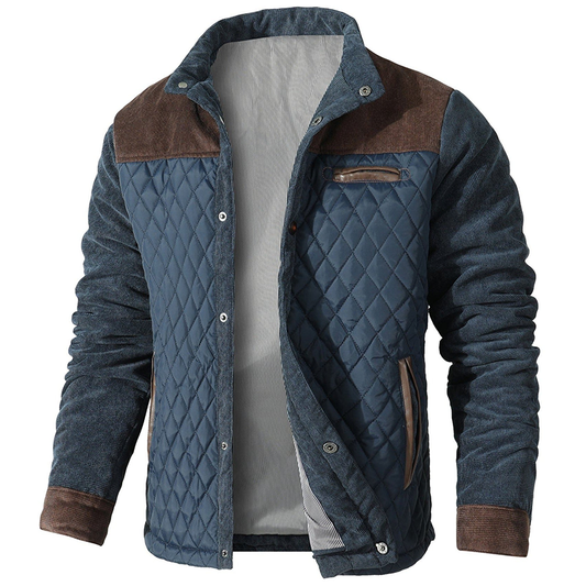 Quilted Windproof Bomber Jacket