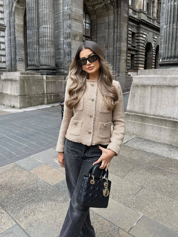 Randi | Women's Cropped Tweed Jacket