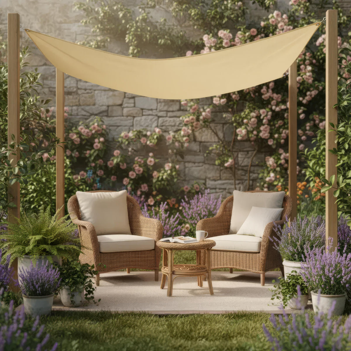 Rectangular Sun Shade Sail for Patio and Garden - Effective Shade with Durable Construction