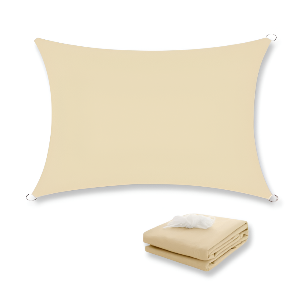 Rectangular Sun Shade Sail for Patio and Garden - Effective Shade with Durable Construction