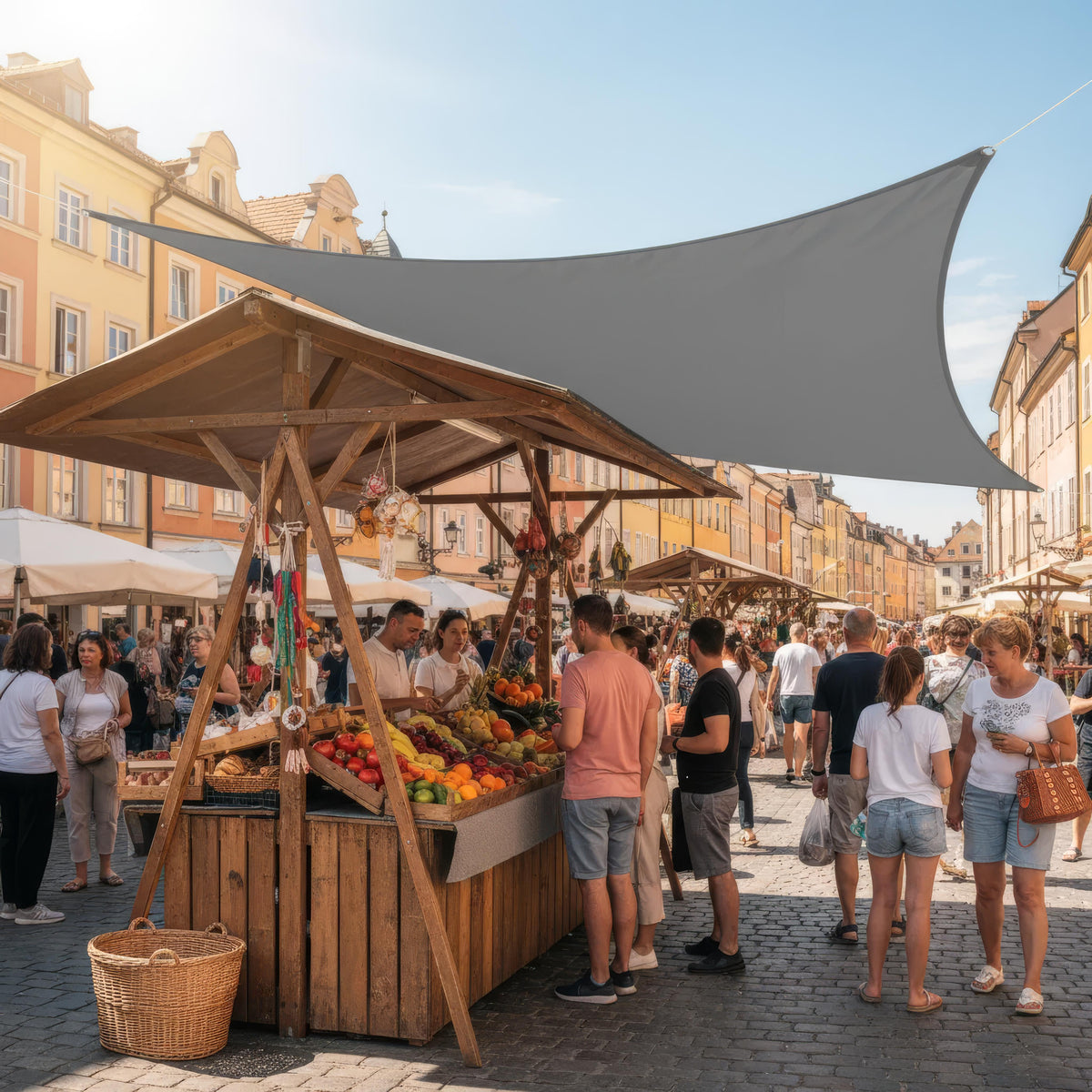 Rectangular Sun Shade Sail for Patio and Garden - Effective Shade with Durable Construction