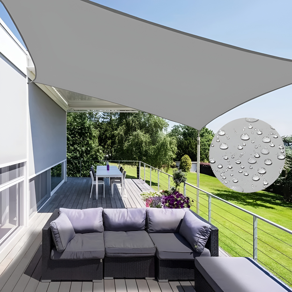 Rectangular Sun Shade Sail for Patio and Garden - Effective Shade with Durable Construction