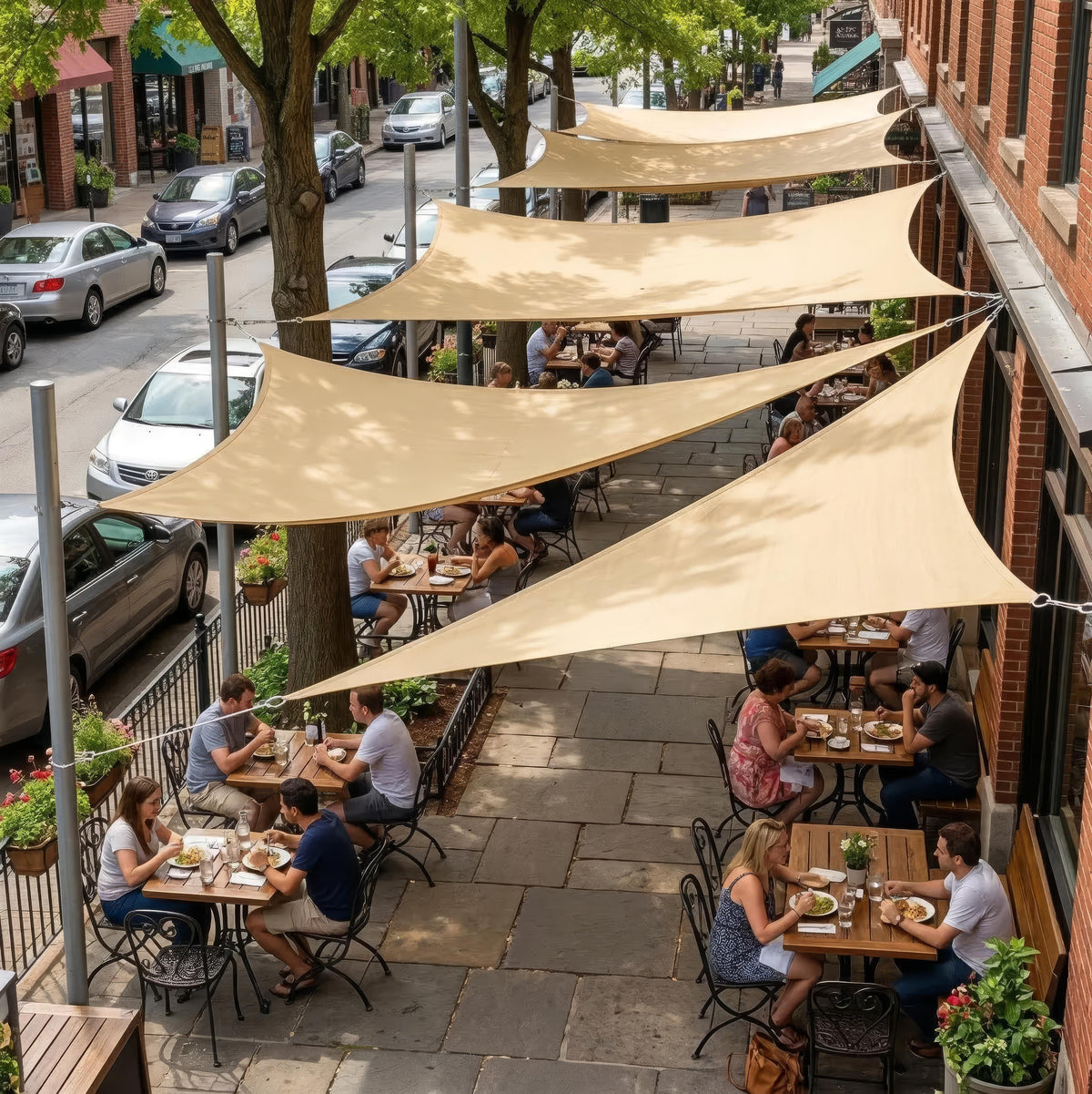 Rectangular Sun Shade Sail for Patio and Garden - Effective Shade with Durable Construction