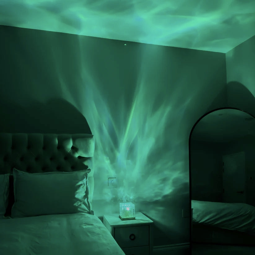 Relaxing Ambient Lamp with Water Wave Effect and Colors for Sleep and Serenity