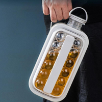 Reusable Ice Ball Bottle - Easy-to-Fill Mold for Perfectly Round Ice Balls