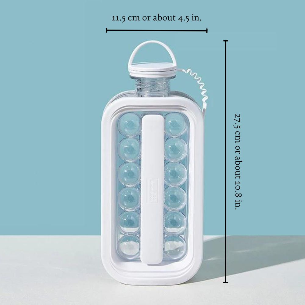 Reusable Ice Ball Bottle - Easy-to-Fill Mold for Perfectly Round Ice Balls