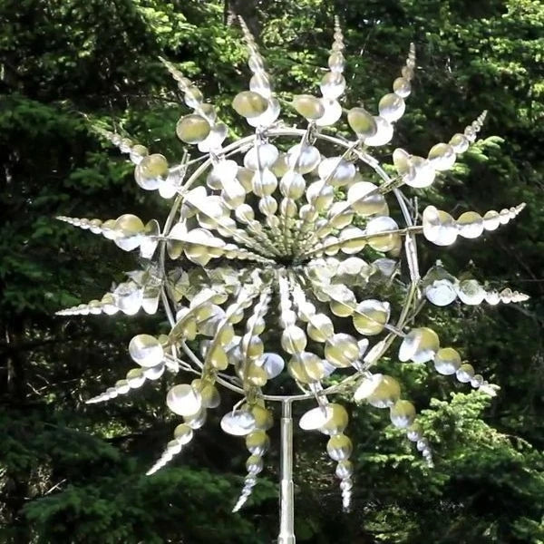 Rustproof Magical Metal Windmill and Kinetic Wind Spinner