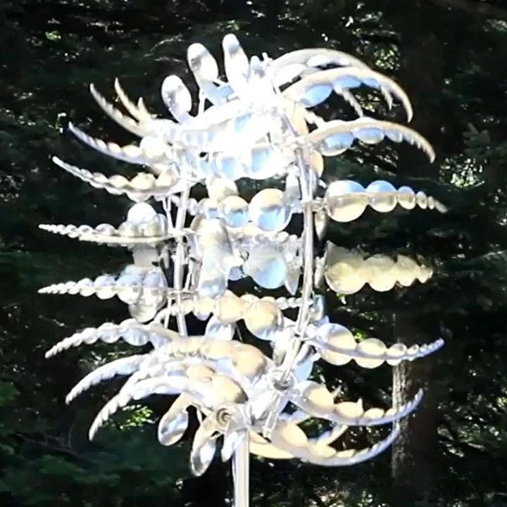 Rustproof Magical Metal Windmill and Kinetic Wind Spinner