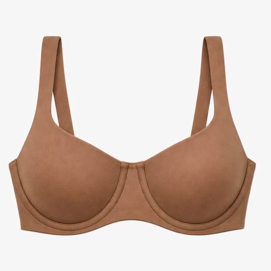 Seamless Balconette Bra for Wide-Neck Tops