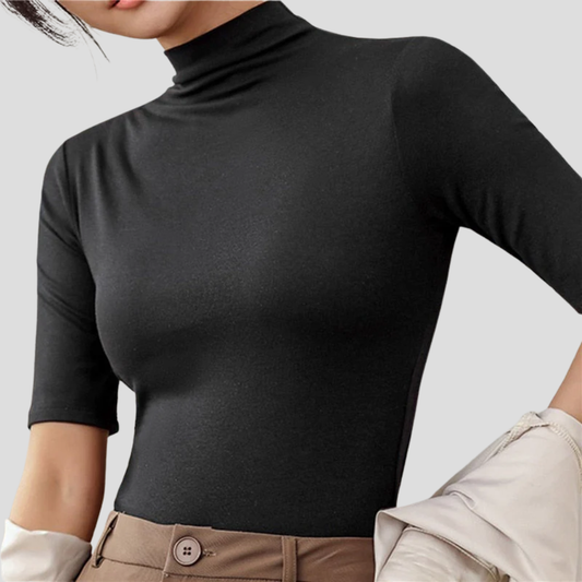 Seamless Lightweight Turtleneck Top