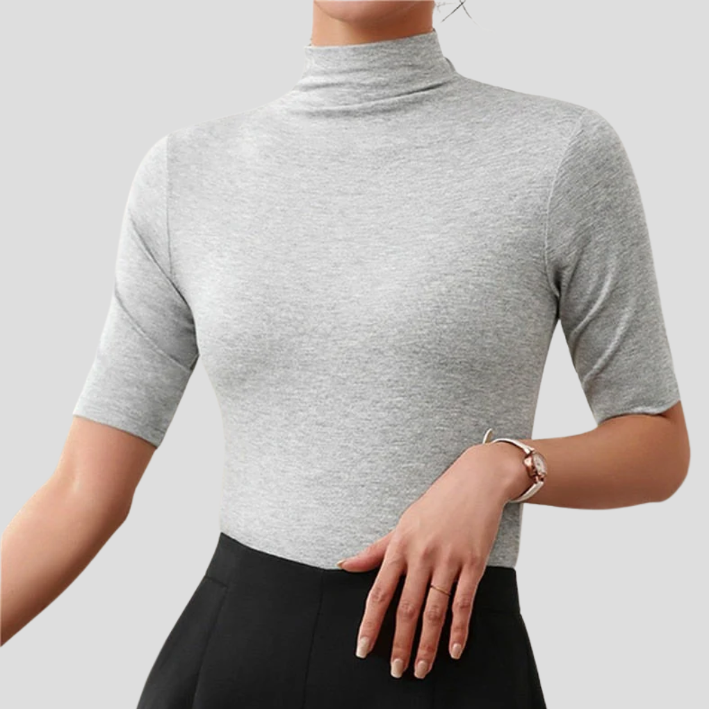 Seamless Lightweight Turtleneck Top