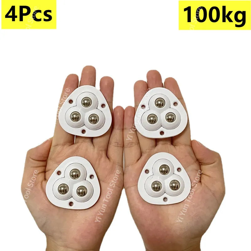 Self-Adhesive 360-Degree Swivel Furniture Caster Wheels