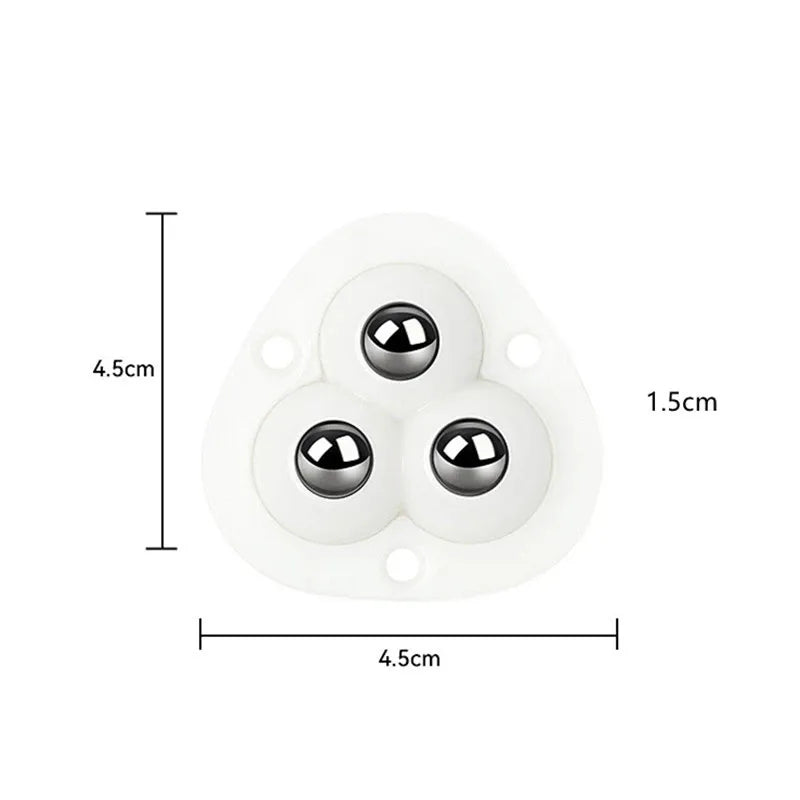 Self-Adhesive 360-Degree Swivel Furniture Caster Wheels