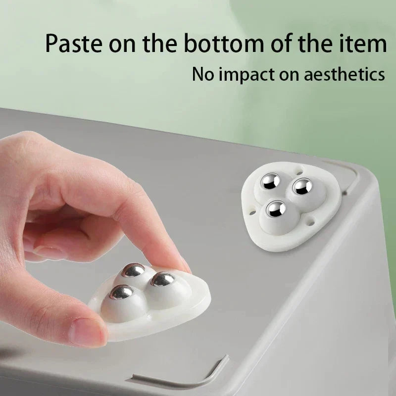 Self-Adhesive 360-Degree Swivel Furniture Caster Wheels