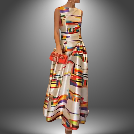 Sleeveless A-Line Maxi Dress