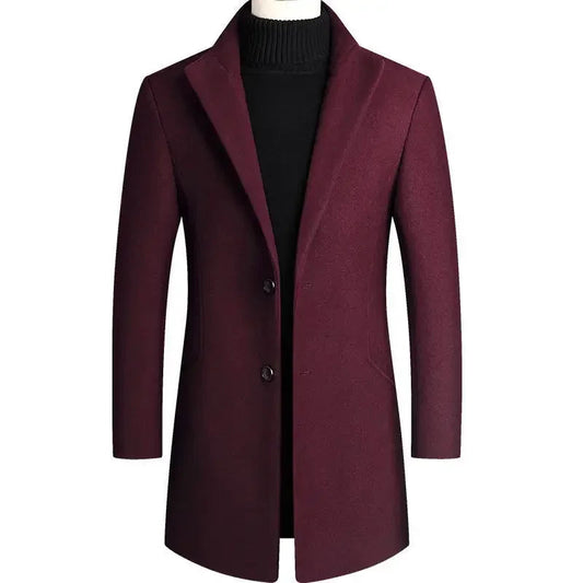 Slim-Fit Wool Coat