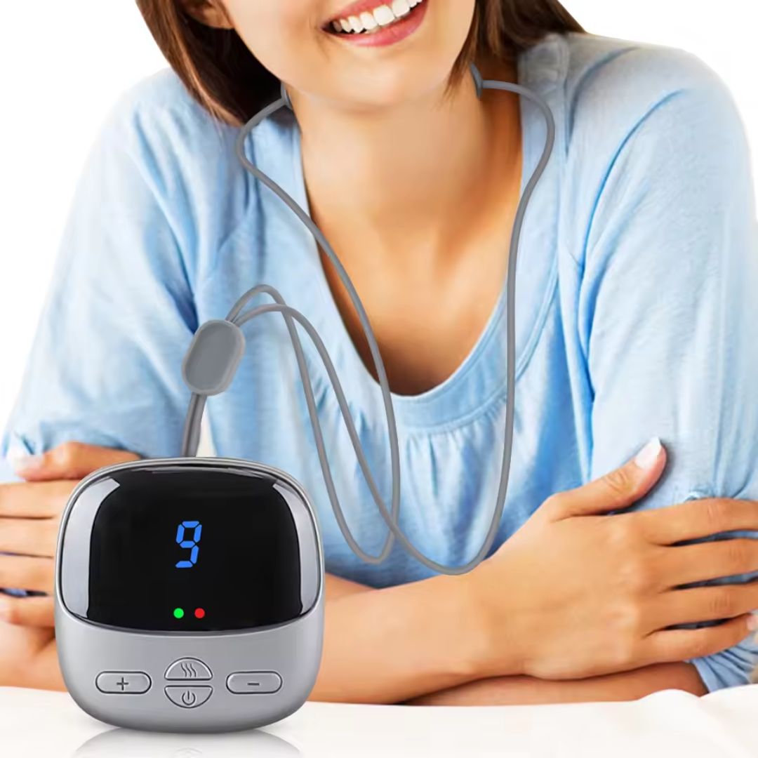 Smart Neck & Shoulder Massager with Heat - Portable Wireless Cervical Spine Relief Therapy Device
