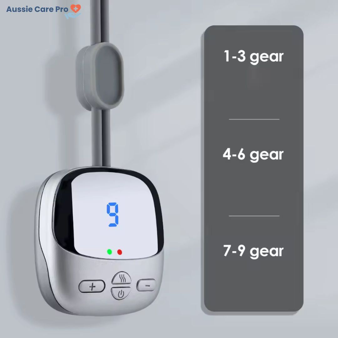 Smart Neck & Shoulder Massager with Heat - Portable Wireless Cervical Spine Relief Therapy Device
