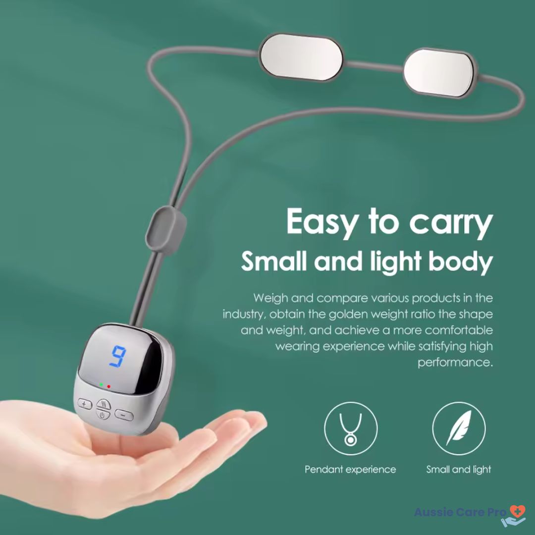 Smart Neck & Shoulder Massager with Heat - Portable Wireless Cervical Spine Relief Therapy Device