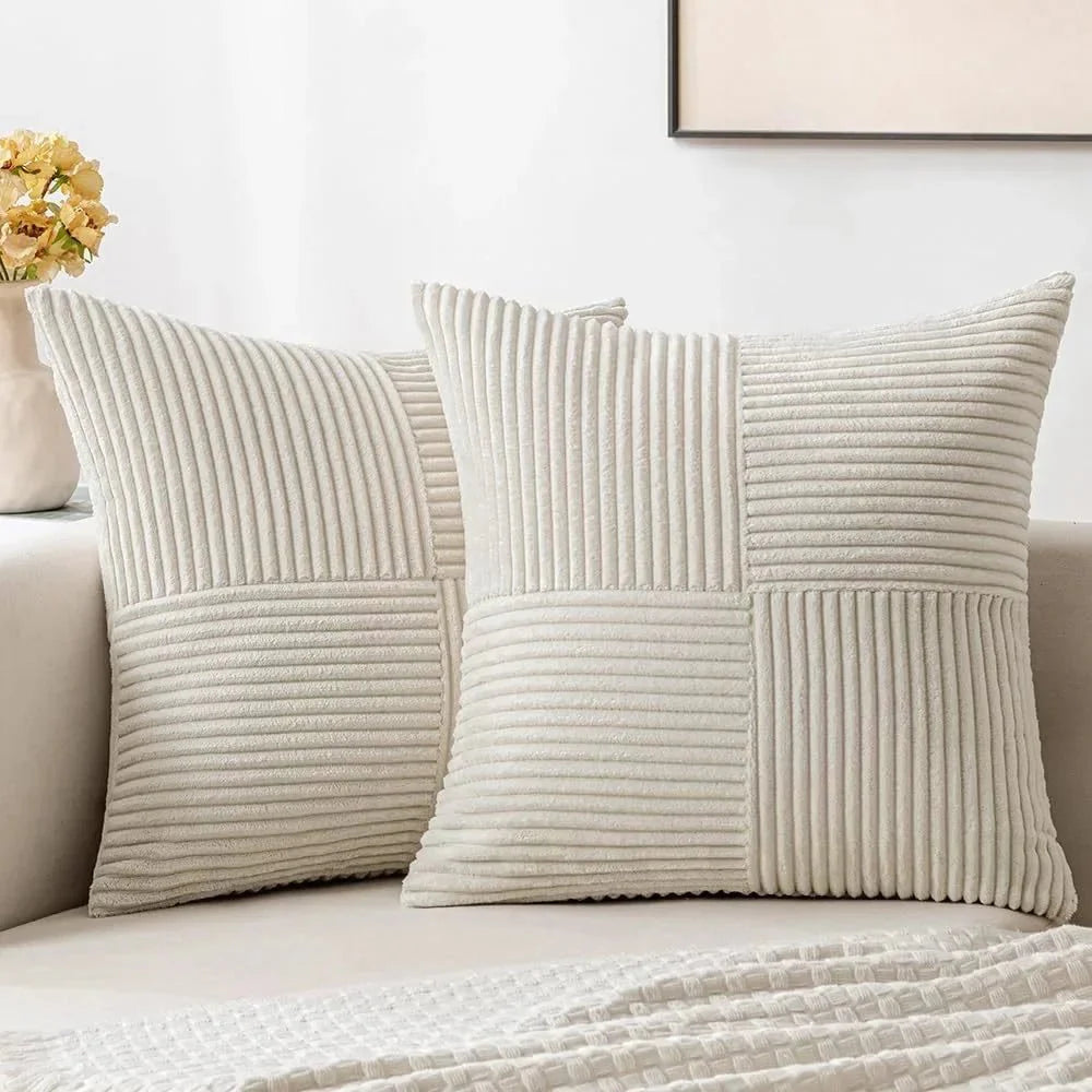 Soft Corduroy Throw Pillows for Living Room and Bedroom