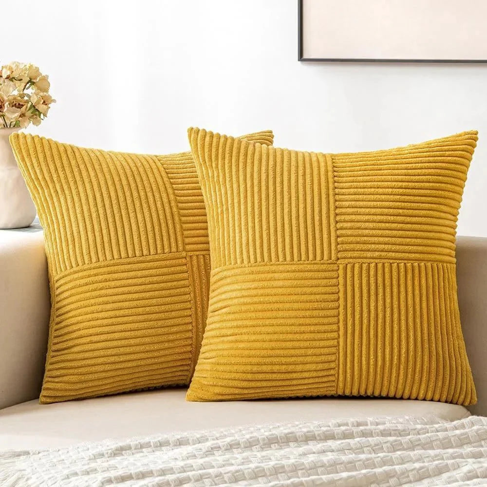 Soft Corduroy Throw Pillows for Living Room and Bedroom