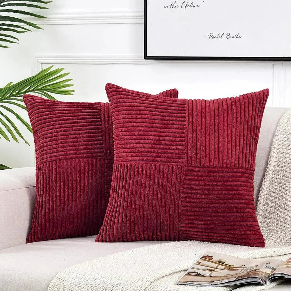 Soft Corduroy Throw Pillows for Living Room and Bedroom