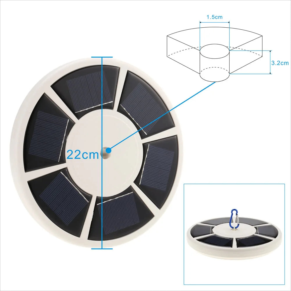 Solar Flagpole Light with 26 LEDs