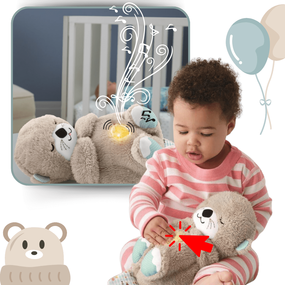 Soothing Plush Otter with Womb-Like Motion Sensation