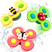 Suction Cup Rotating Spinners, 3-Piece Set