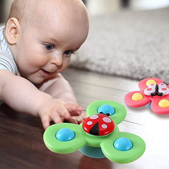 Suction Cup Rotating Spinners, 3-Piece Set