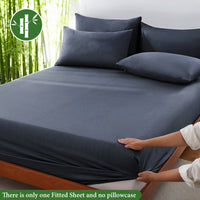 Summer Cooling Bamboo Fiber Fitted Sheet