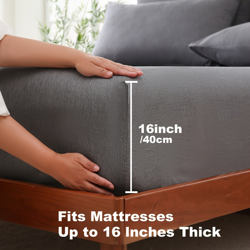 Summer Cooling Bamboo Fiber Fitted Sheet