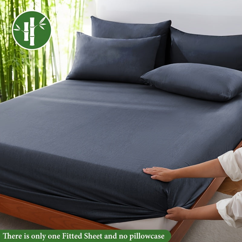 Summer Cooling Bamboo Fiber Fitted Sheet
