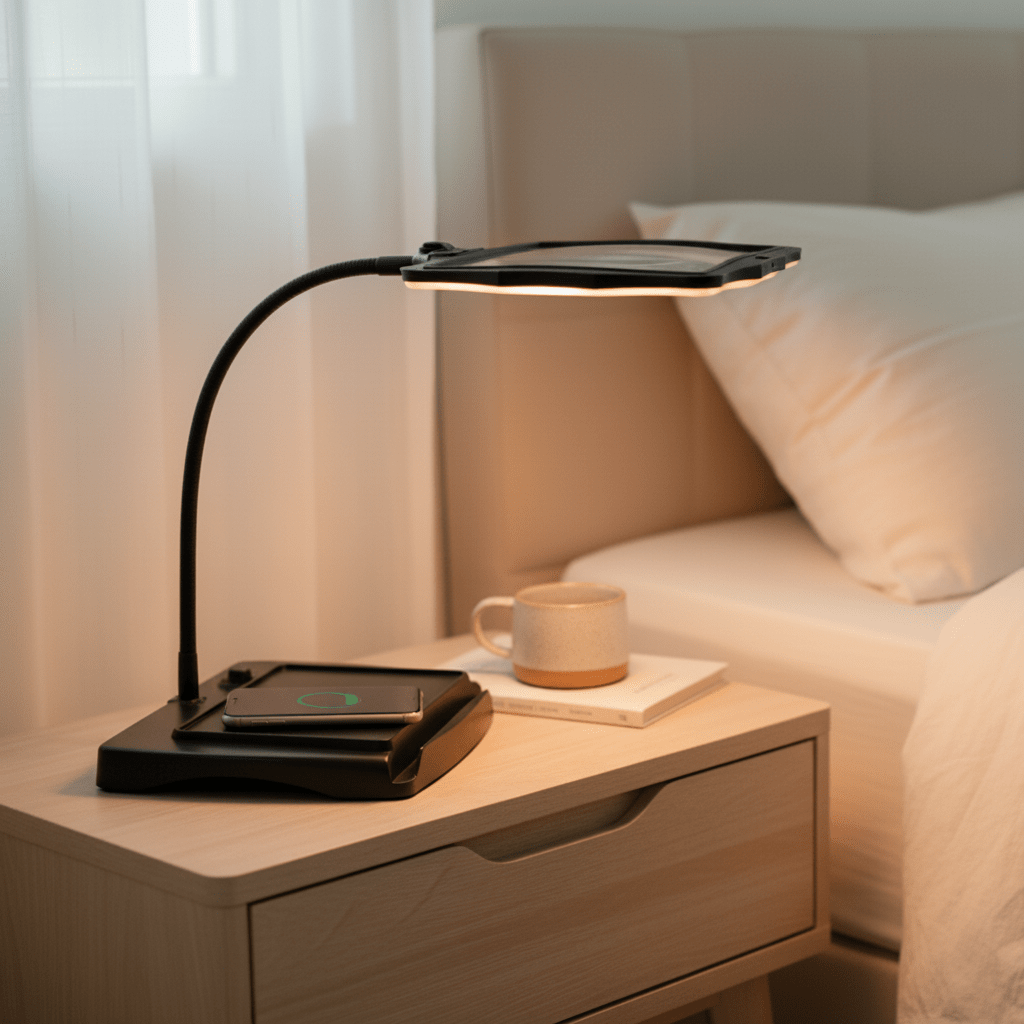 Table Magnifier with LED Light for Precision Work and Clear Details