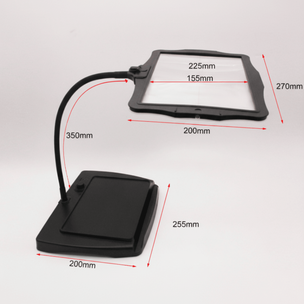 Table Magnifier with LED Light for Precision Work and Clear Details