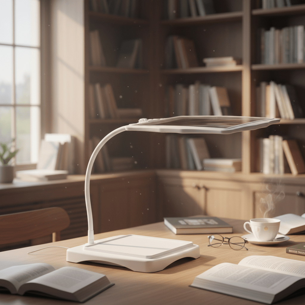 Table Magnifier with LED Light for Precision Work and Clear Details