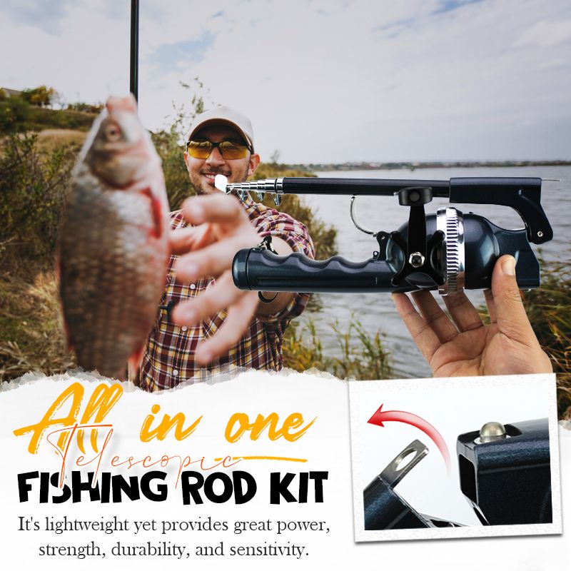 Telescopic Fishing Rod Set (Compact & Complete) – Ready to Use Anywhere