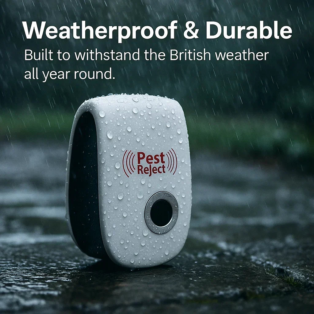 Ultrasonic Squirrel Repeller Device - Pest Control to Deter Squirrels in 48 Hours for Gardens & Yards