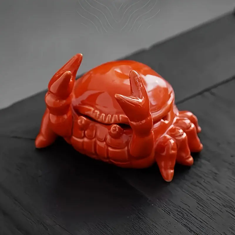 Unique Crab-Shaped Ashtray with Lid